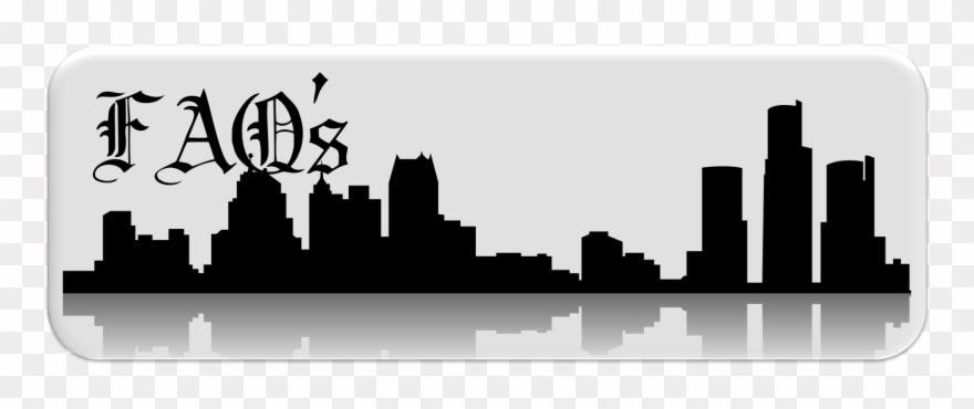 2018 Fundraising Letter - Detroit Skyline Silhouette Png Clipart