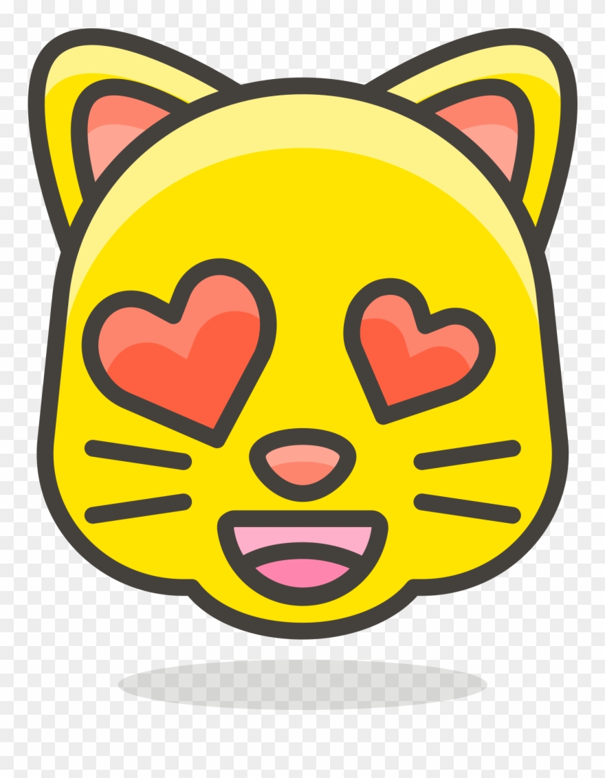 Open - Yellow Cat Face Drawing Clipart