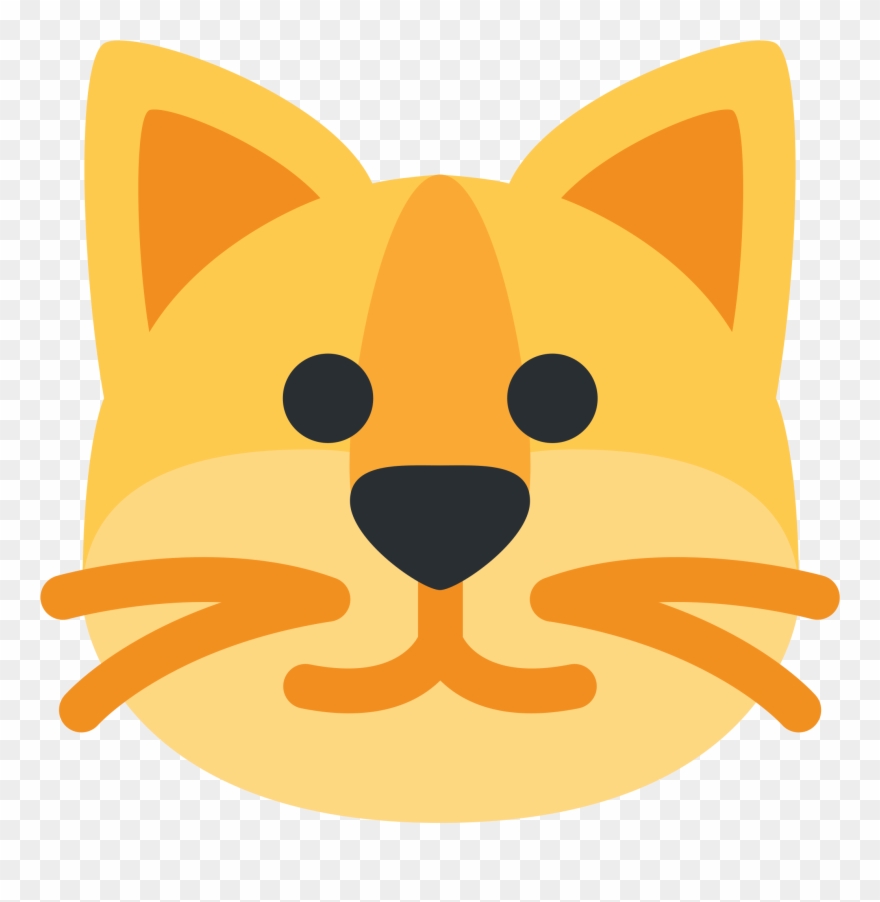 Cat Face - Cara De Gato Emoji Clipart