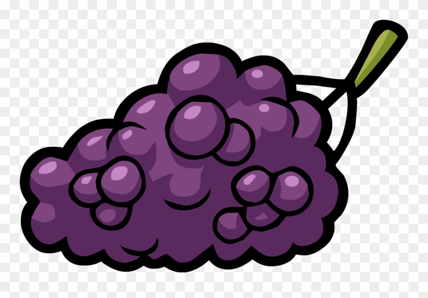 Grape Clipart Fruit Individual - Club Penguin Smoothie Smash - Png Download