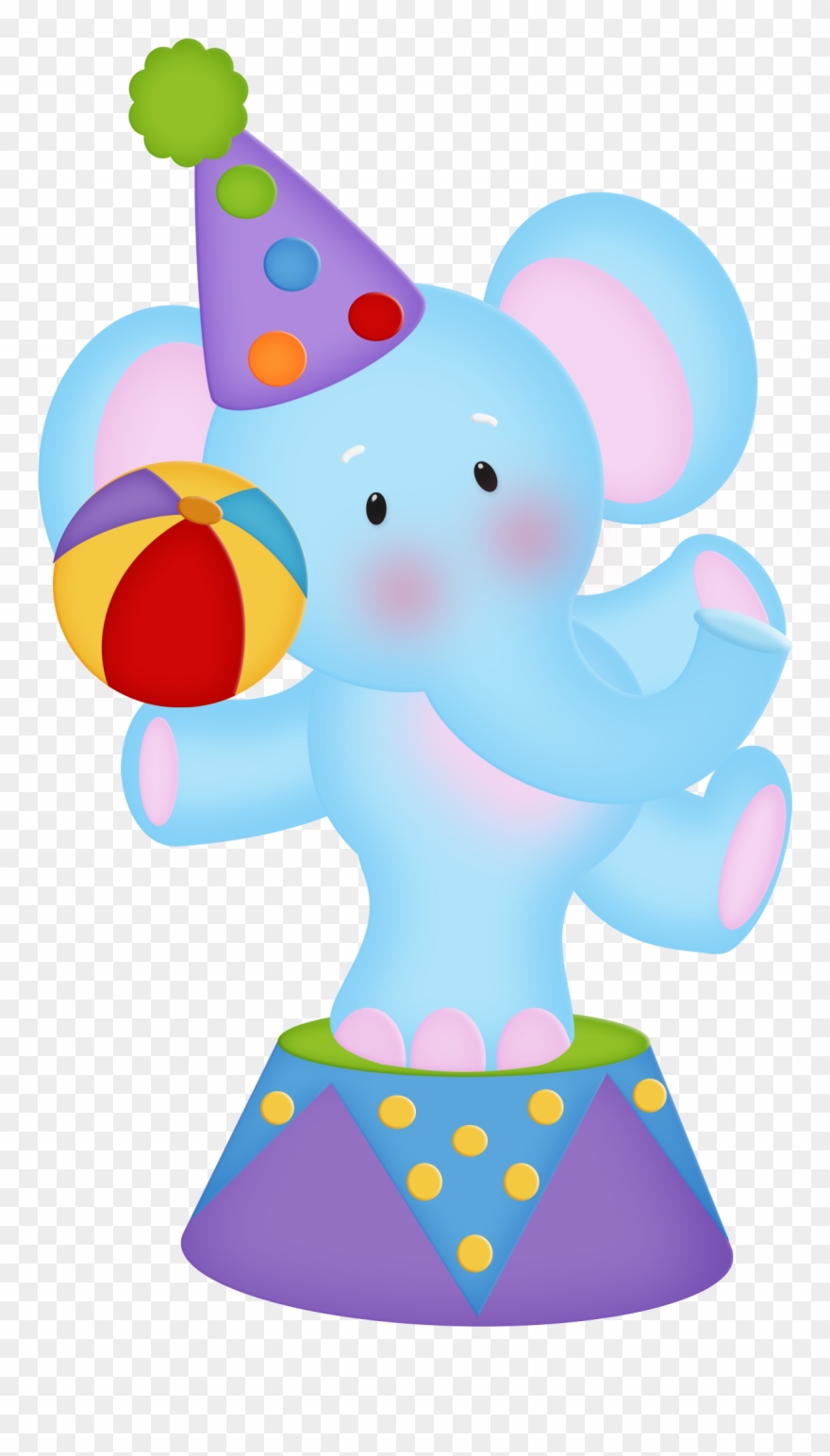 Circus Elephant Clip Art Clip Art - Elefante De Circo Animado - Png Download