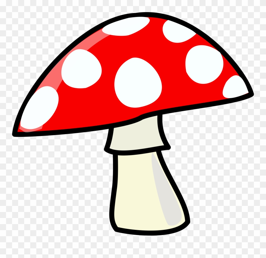 Open - Cartoon Mushroom Clipart