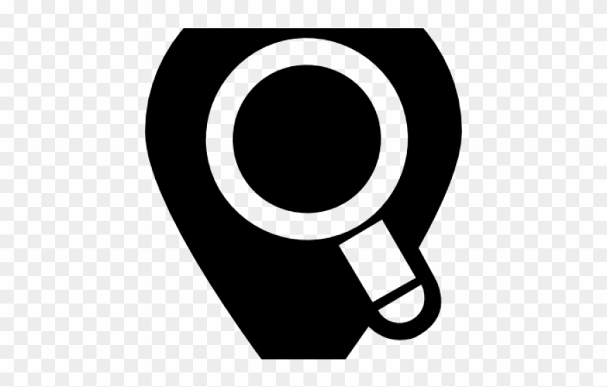Search Icon Location - Circle Clipart