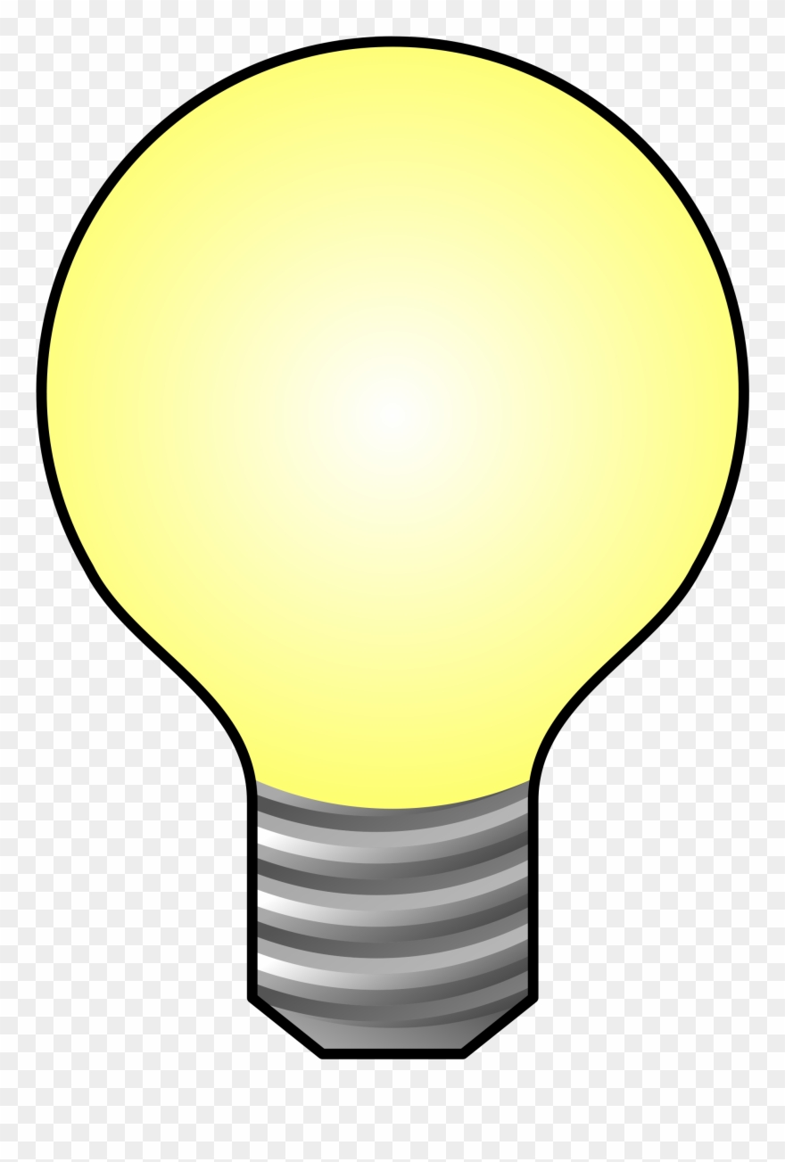Light Bulb Icon - Transparent Background Light Bulb Clip Art - Png Download