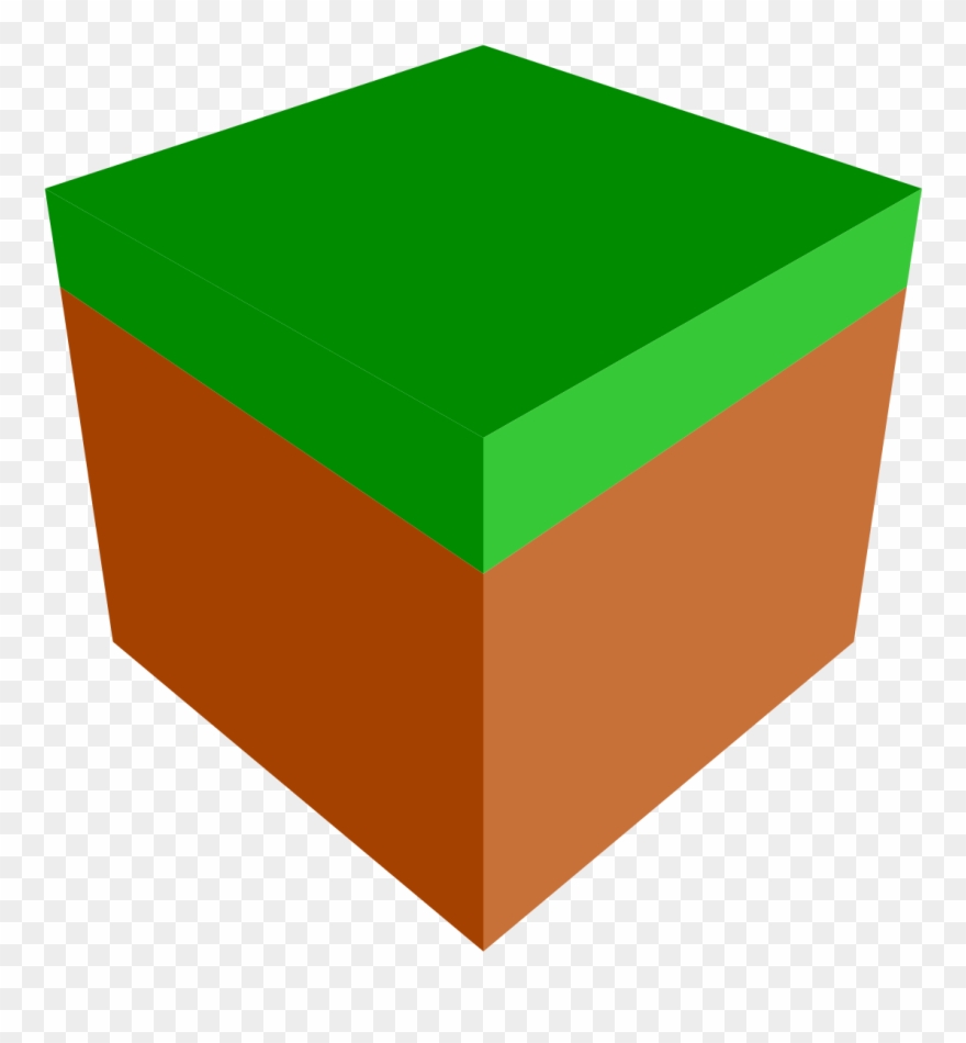 Png Box Svg Simple - Minecraft Grass Block Svg Clipart