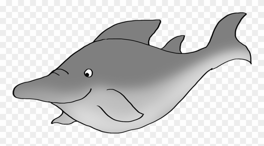Shark Like Fish Drawing - Drawing Clipart
