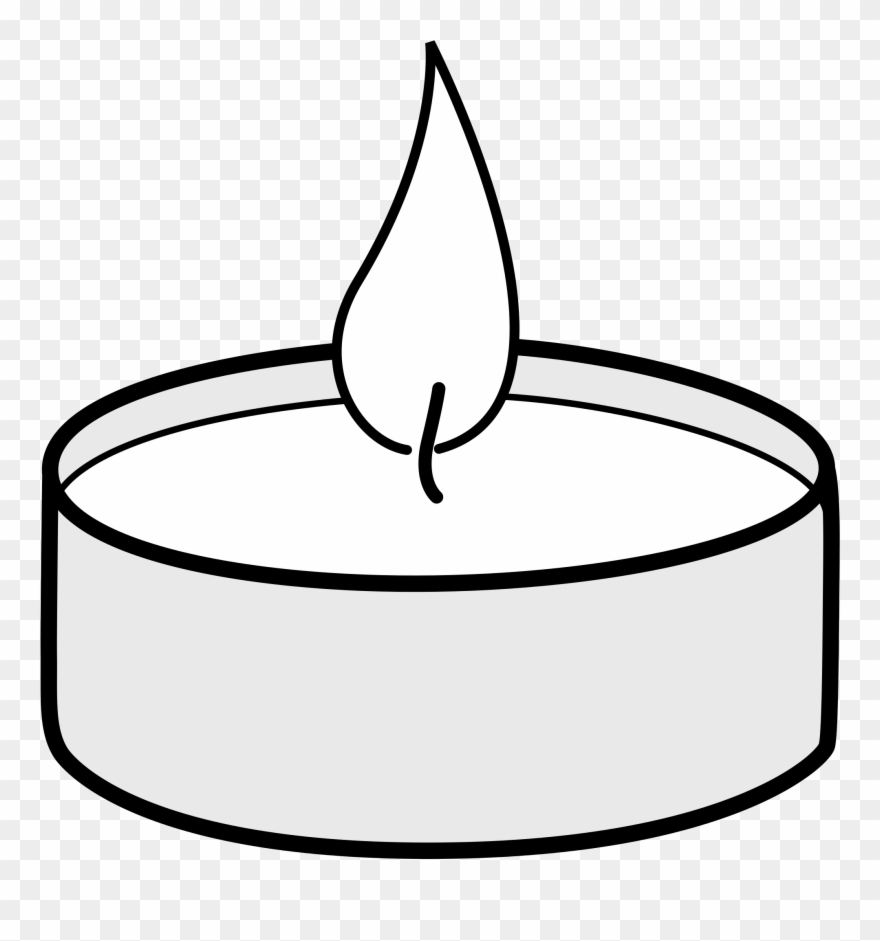 Open - Tea Light Clip Art - Png Download