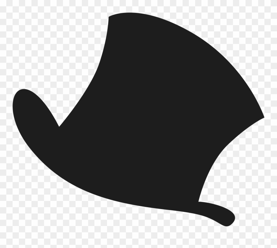 Top Hat Silhouette Clip Art - Png Download
