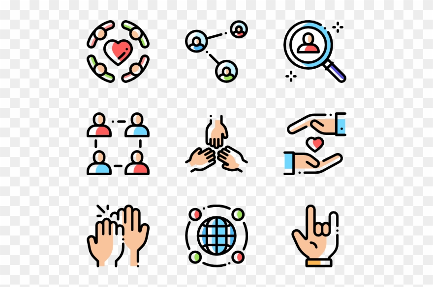 Friendship - Icons Stock Clipart