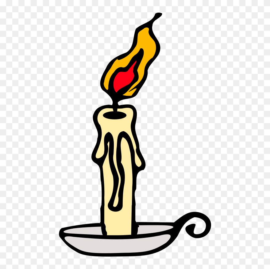 Candle Wax Burning Clip Art Christmas Wax Melter Combustion - Candle Burning Clip Art - Png Download