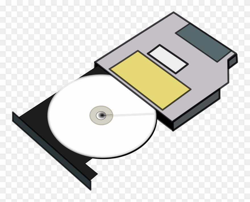 Free Clipart Slim Cd Drive Anonymous - Cd Rom Clipart - Png Download