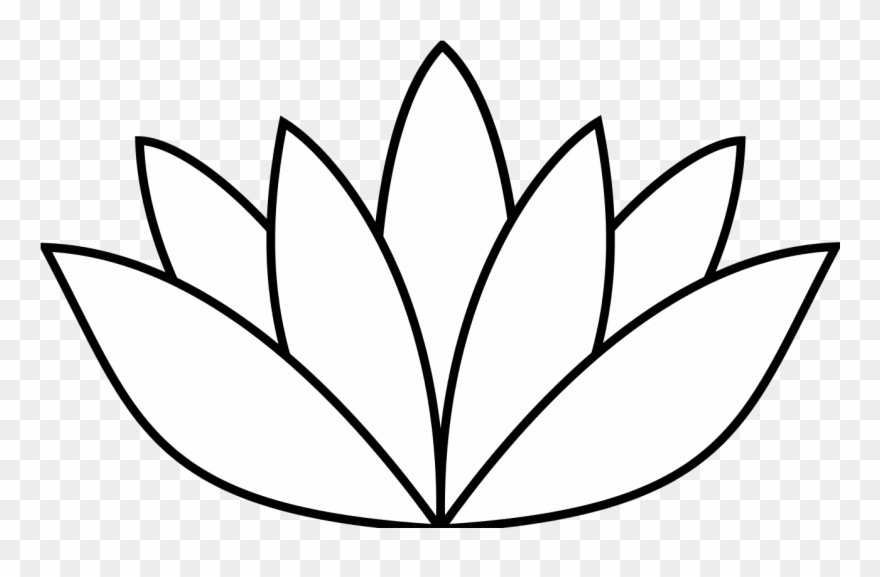 Find Pictures Flowers To Draw Gallery - Lotus Flower Drawing Simple Clipart