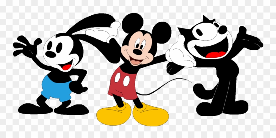 More Like Oswald The Lucky Rabbit By =mollyketty - Mickey Mouse And Felix The Cat Clipart