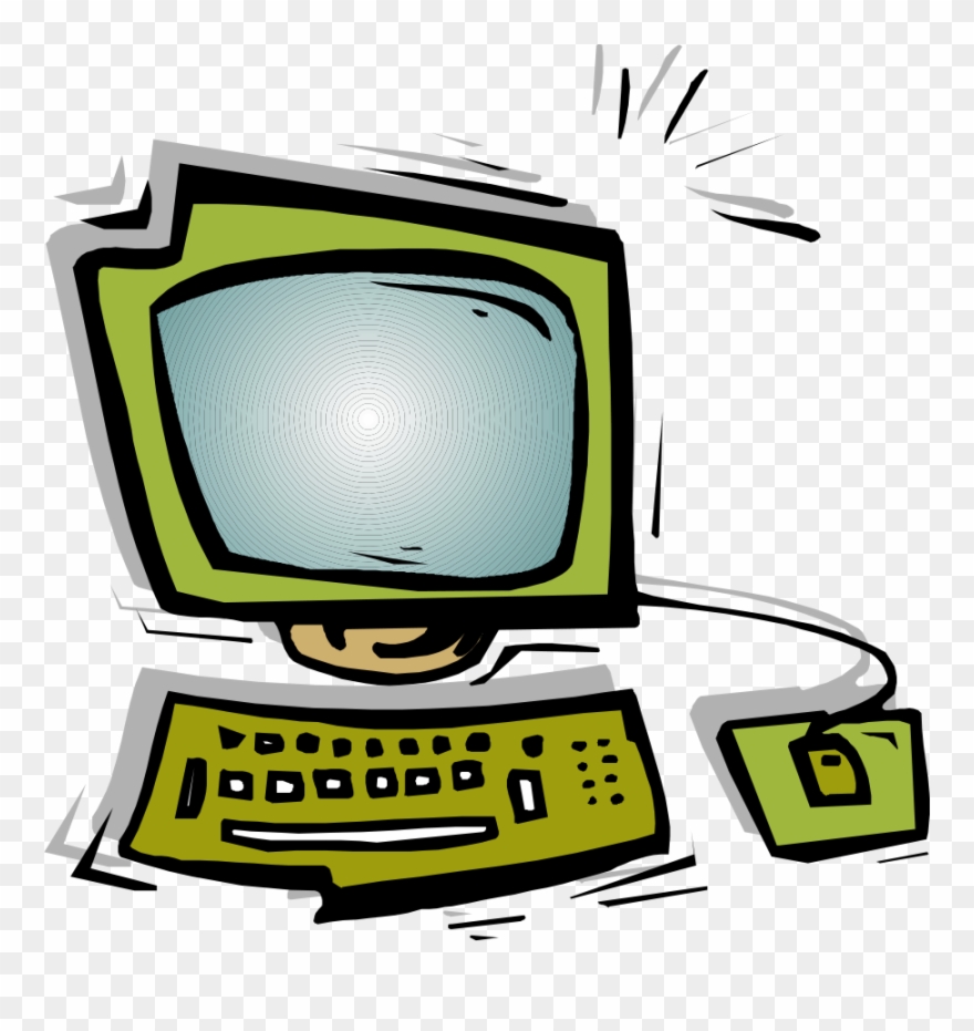 Green Computer Clipart - Png Download