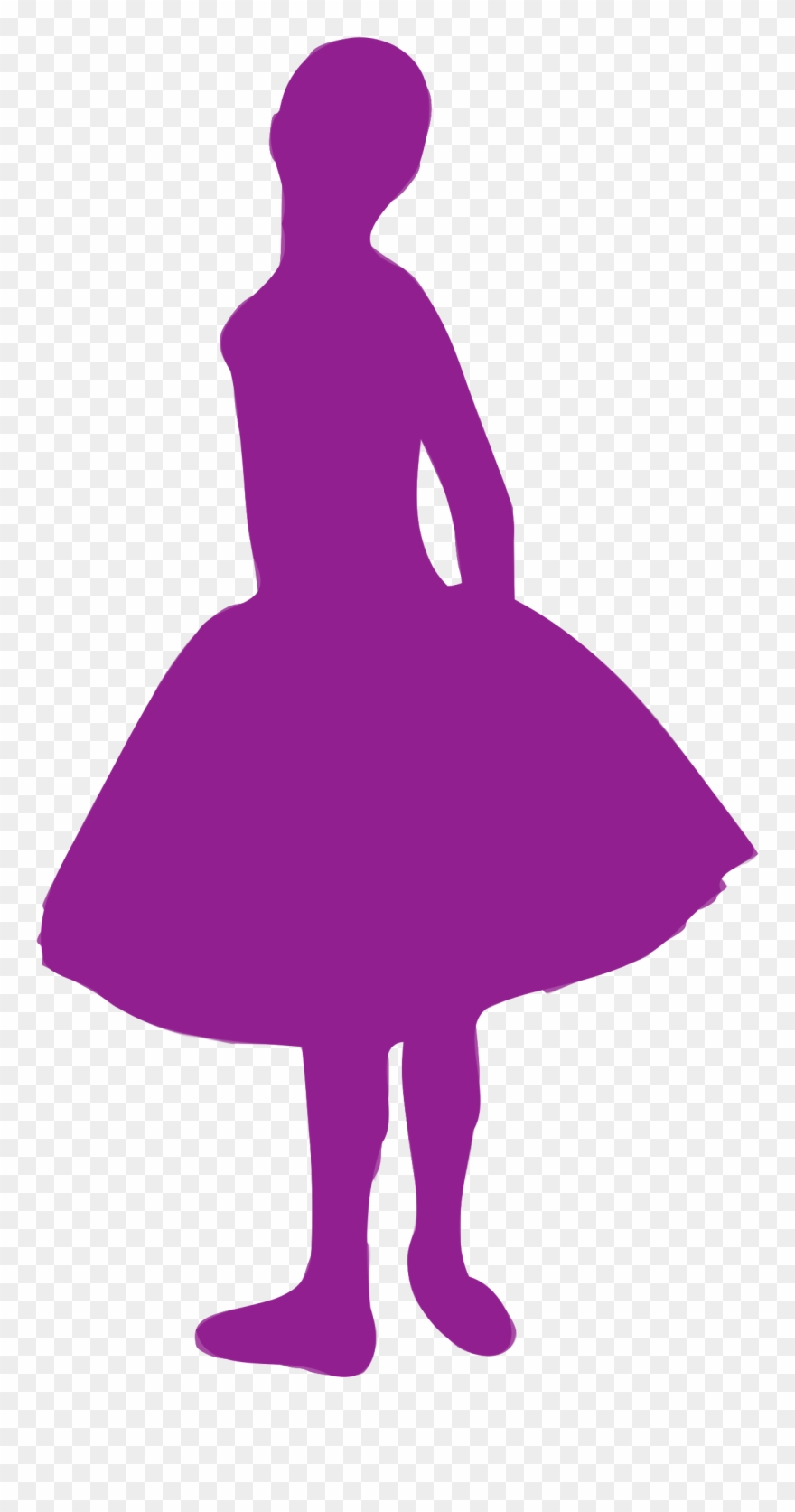 Tutu Silhouette Clip Art At Getdrawings - Purple Transparent Clip Art Tutu - Png Download