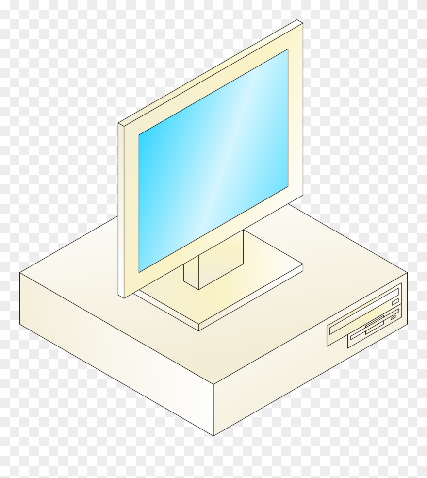 Pc Clipart Old Computer - Portable Network Graphics - Png Download