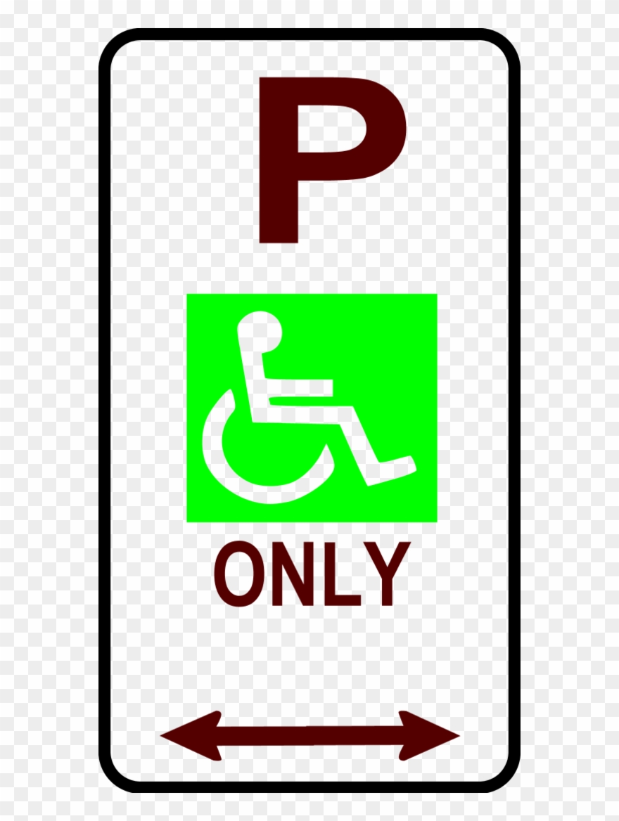 Sign Disabled Parking - Disabled Parking Sign Clipart
