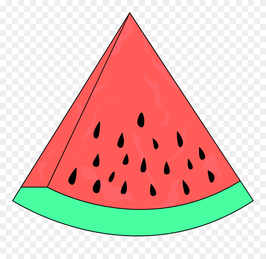 Of Watermelon Clip Art For Clipart Cliparts You - Slice Of Watermelon Clipart - Png Download