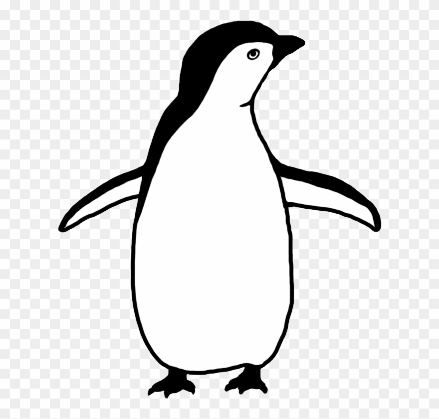 Penguin Silhouette - Penguin Clip Art Black And White - Png Download