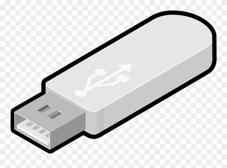 Computer Clipart Pendrive - Clip Art Flash Drive - Png Download