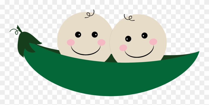 Peas Drawing Pod Meaning - Happy Birthday To A Twin Clipart