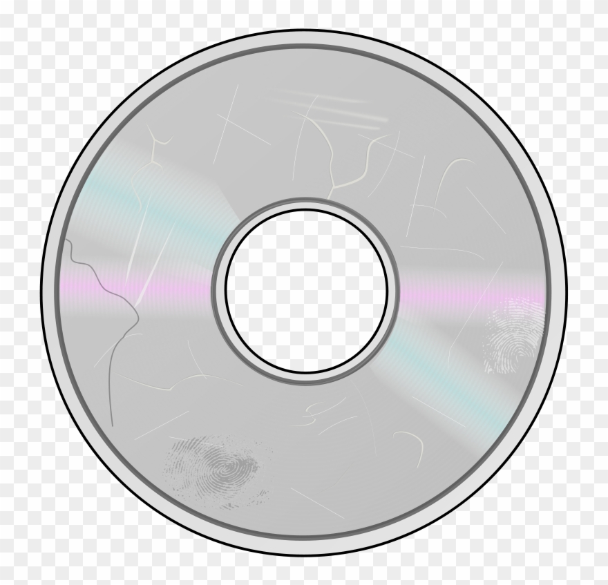 Scratched Cd Clipart - Png Download