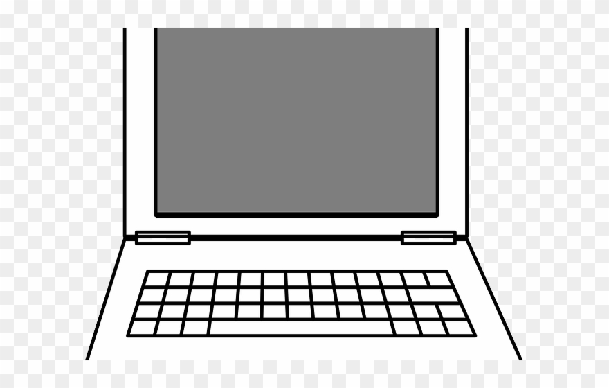 Drawn Laptop Computer Clipart - Clipart Laptop - Png Download