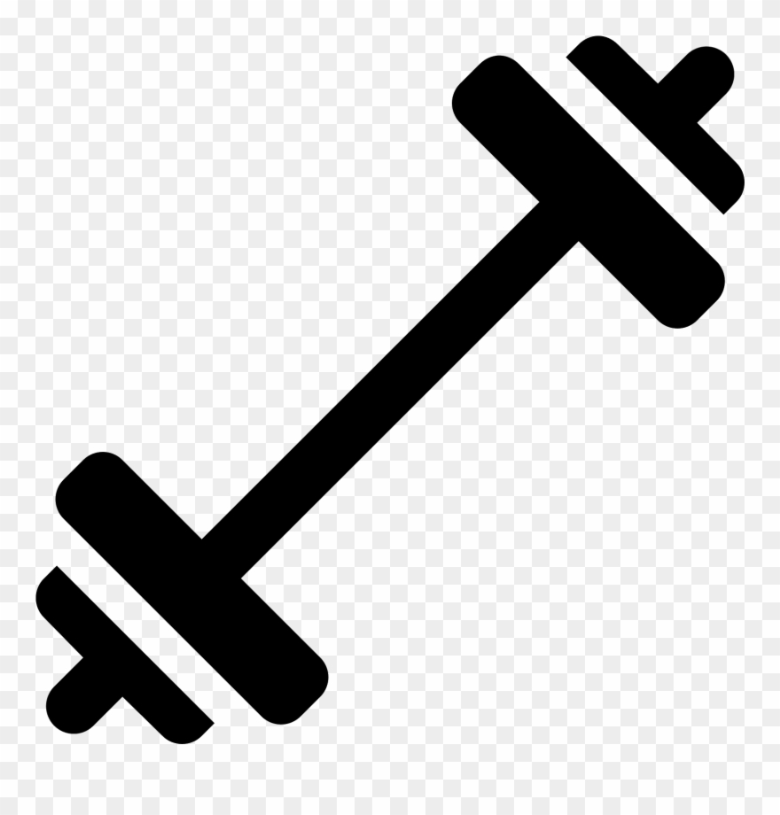 Barbell Icon - Red Barbell Clipart - Png Download