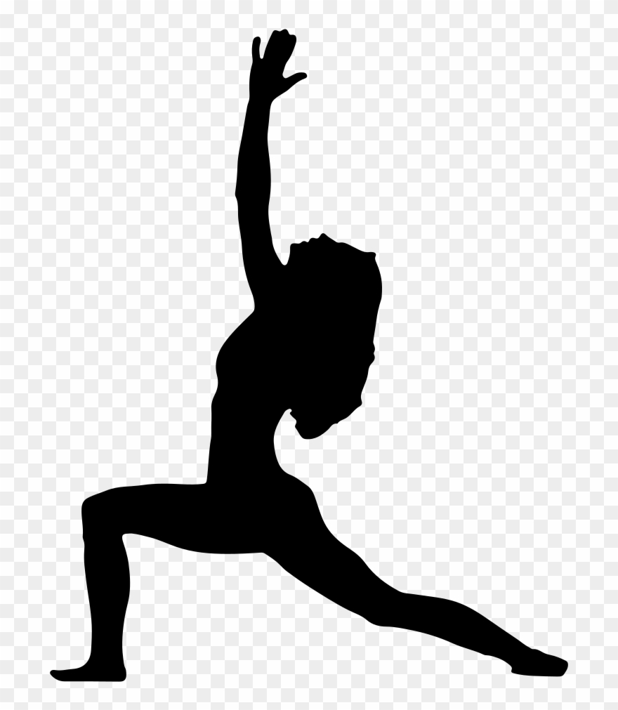 Fitness Silhouette Clip Art At Getdrawings - Yoga Pose Clipart - Png Download