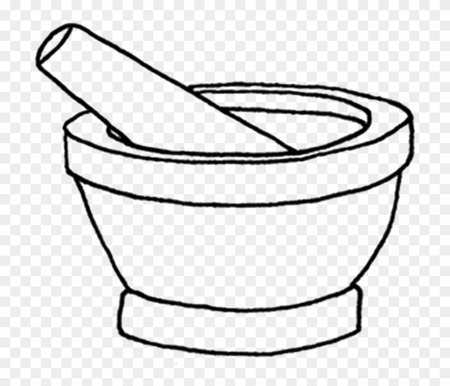 Picture - Mortar And Pestle Drawing Clipart