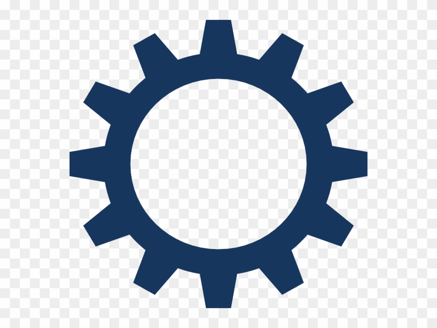 Gears Clipart Science Technology - Orange Gear Clip Art - Png Download