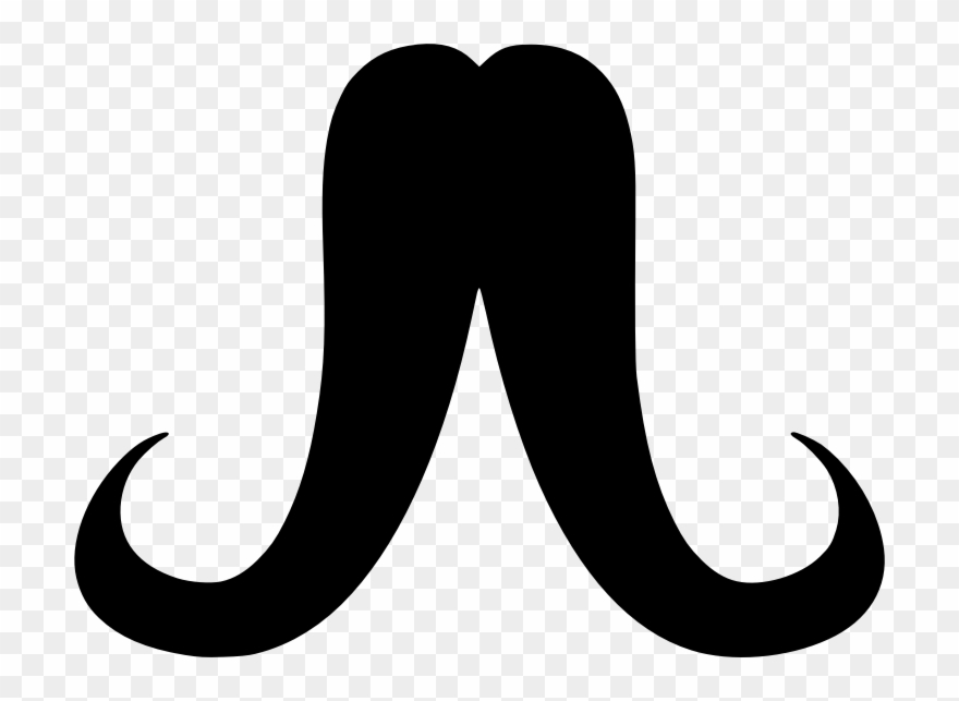 Software Development Clipart Org - Mustache Silhouette - Png Download