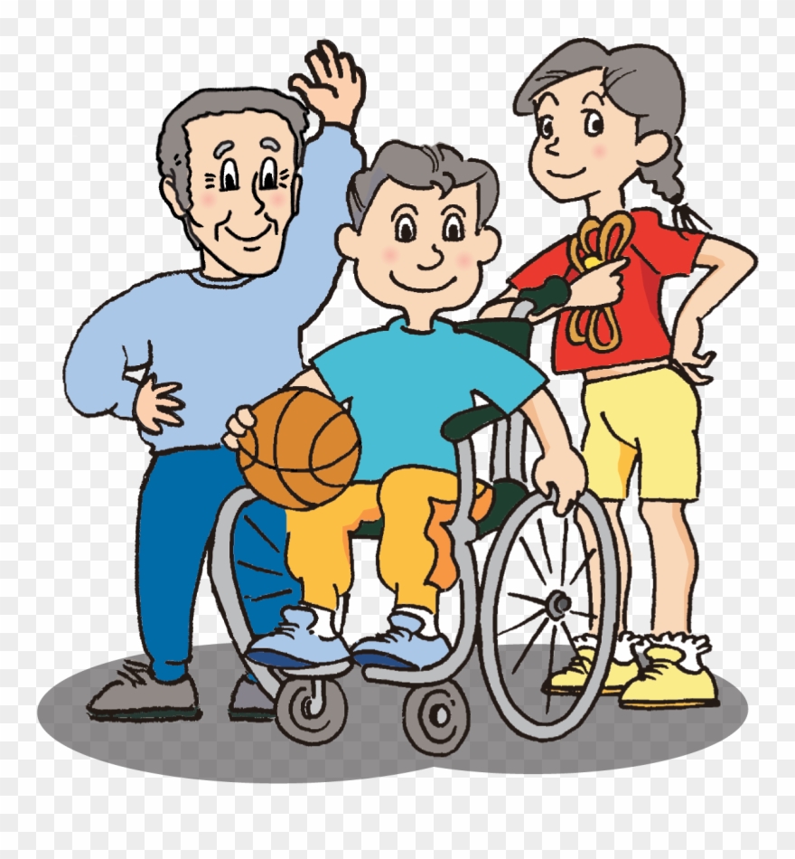 Fitness Exercise For Persons With Disabilities - Cartoon Clipart