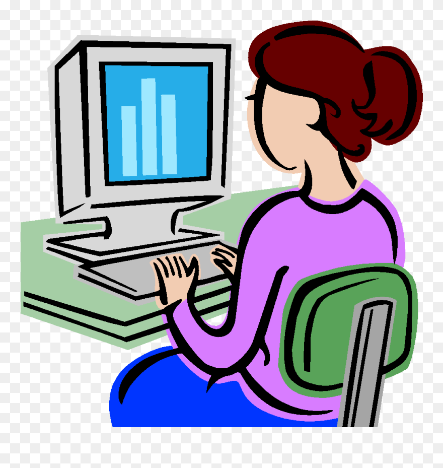 Computer Clipart Computer Laboratory - Acceso A La Informacion Dibujo - Png Download