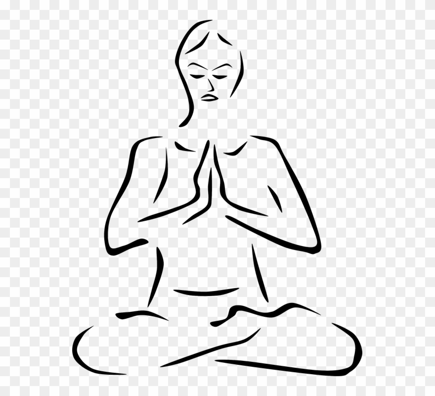 Meditation Yoga Posture Asana Exercise Position - Yoga Clip Art - Png Download