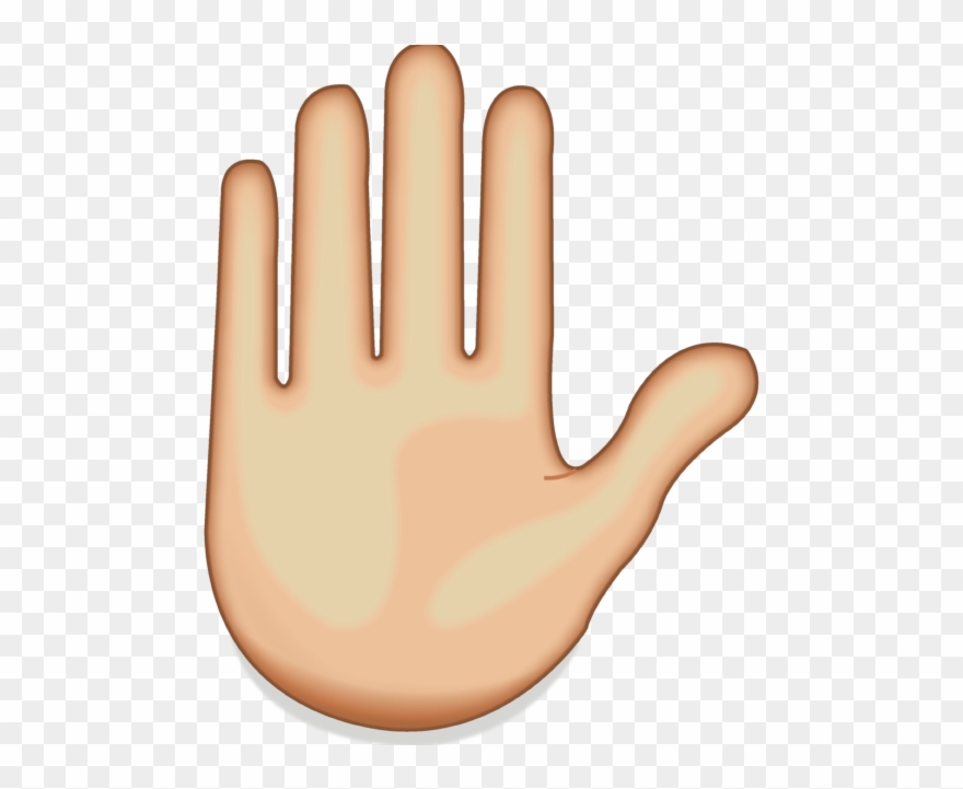 Hand Emoji Clipart Emoji Meaning - Raised Hand Emoji Png Transparent Png