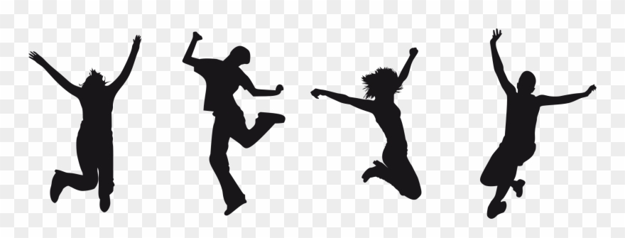 Silhouette Computer Icons Art Drawing - Silhouette Jumping For Joy Clipart