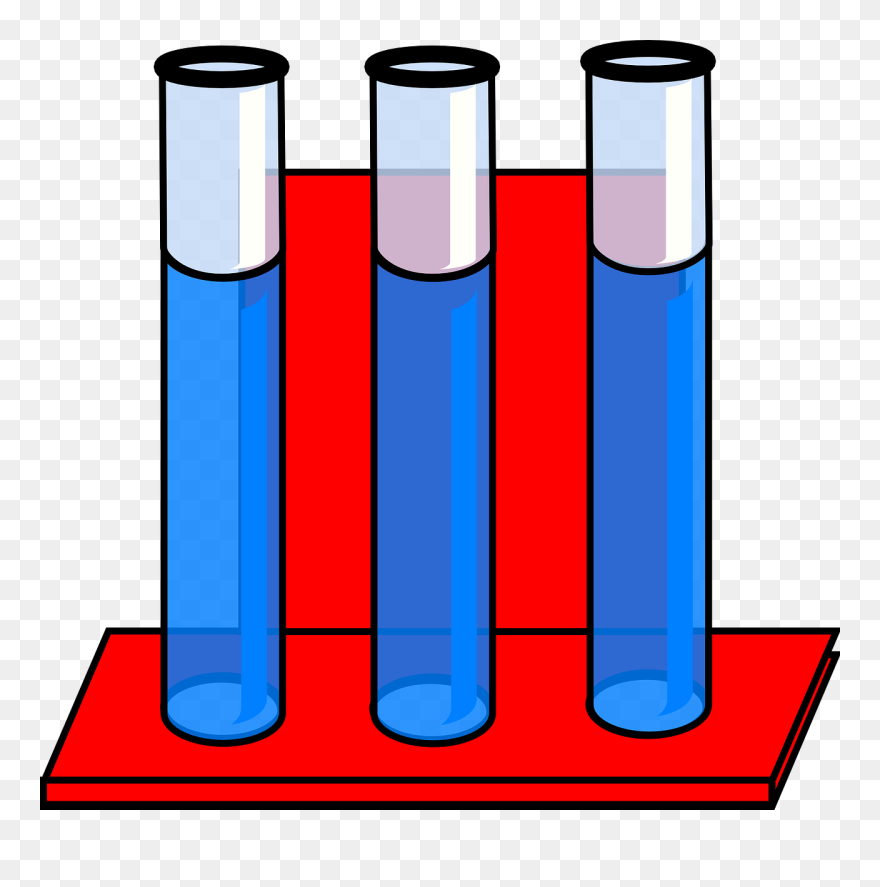 3 Test Tubes With Water Clipart