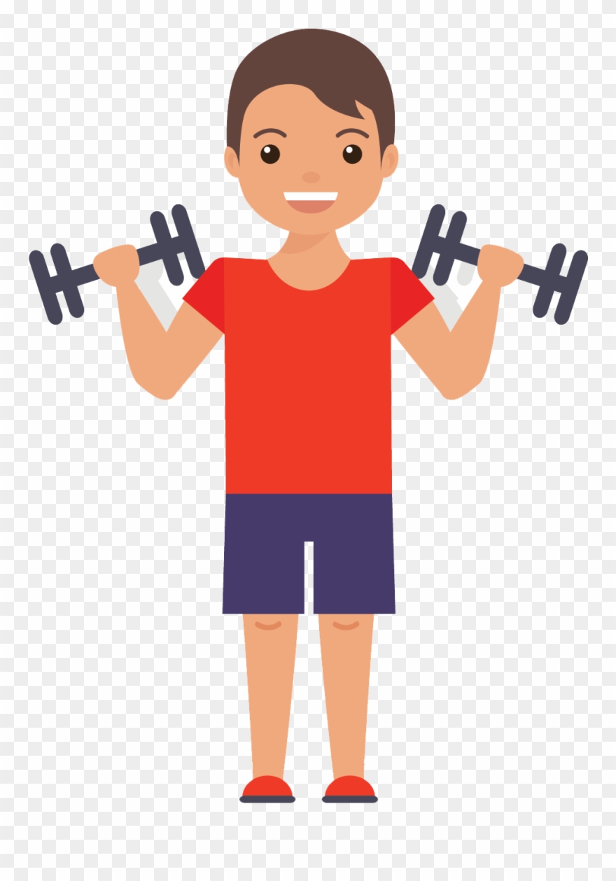 Muscles Clipart Gym - Exercise Flat Design Png Transparent Png
