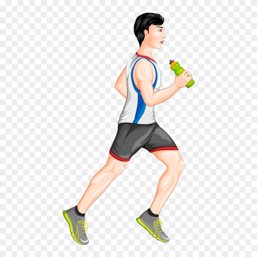 Personnages, Illustration, Individu, Personne, Gens - رجل رياضي Clipart