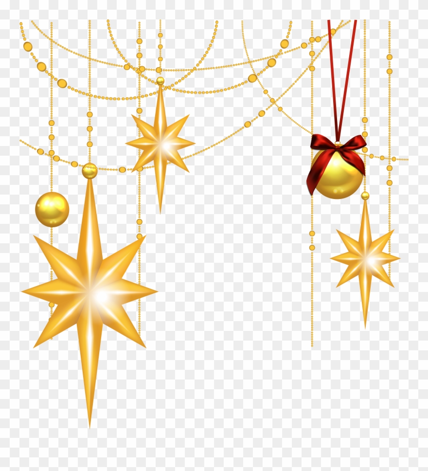 Free Christmas Star Clipart - Christmas Clip Art Stars - Png Download