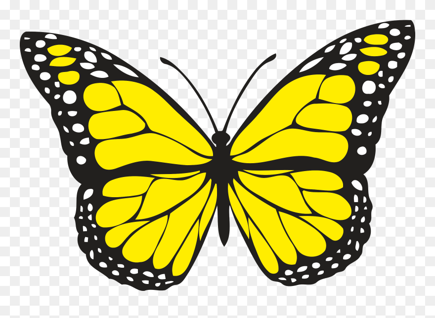 Spiritual Meaning Of Yellow Butterflies - Butterfly Clip Art Yellow - Png Download