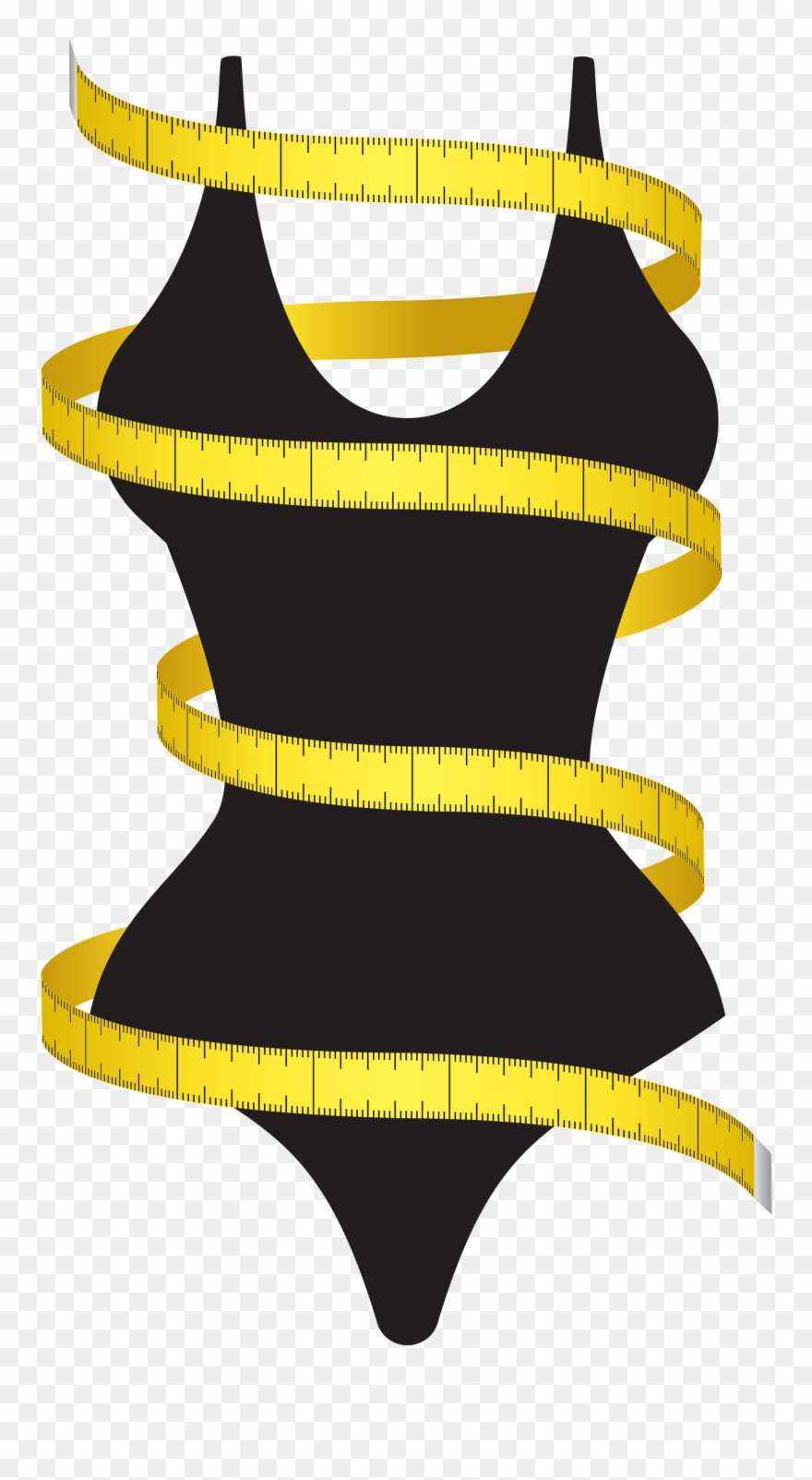 Starting A Weight Loss Plan Is Easy - Weight Loss Tape Measure Clipart - Png Download