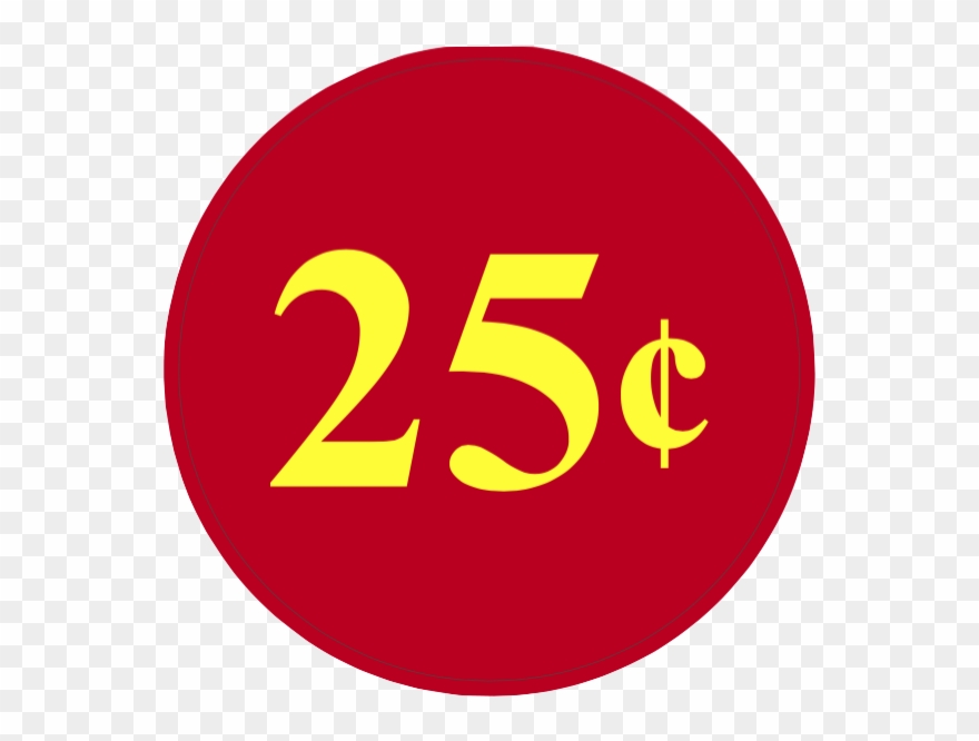 Cents Symbol Image Collections Meaning Of - 25 Cents Clip Art - Png Download