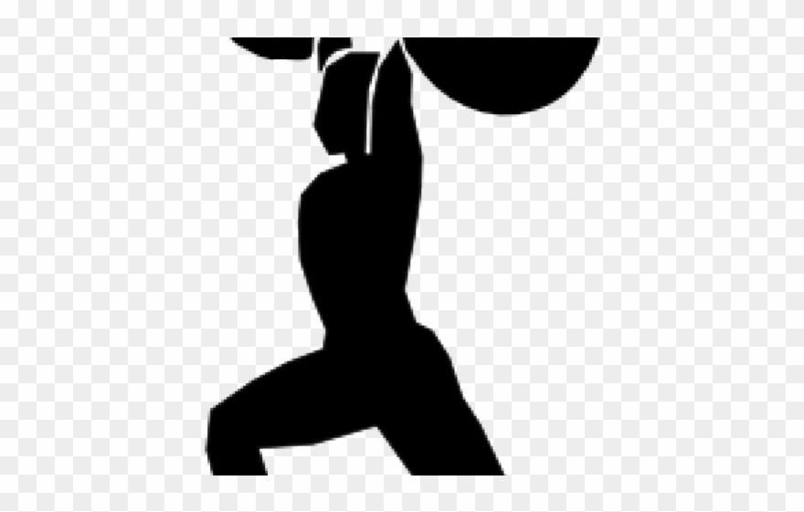 Free Fitness Clipart - Cartoon Man Lifting Weights - Png Download