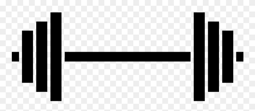 Lifting Weights Cartoon Shop - Black And White Weight Clipart