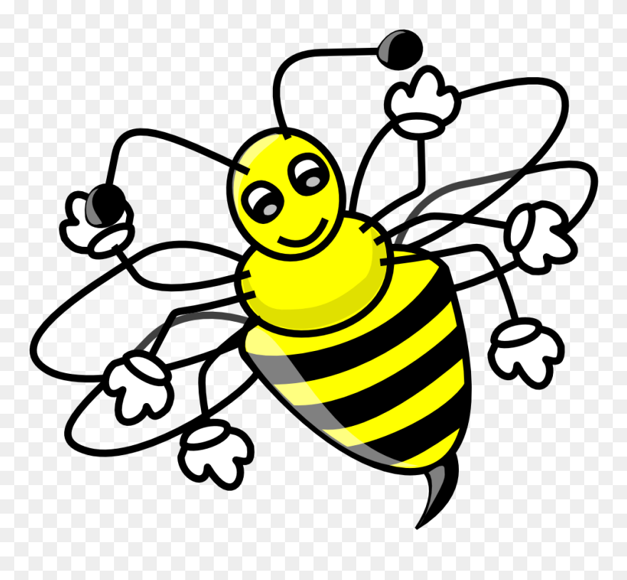 Funny Christmas Clip Art Printable Christmas Clipart - Bees Cartoons - Png Download