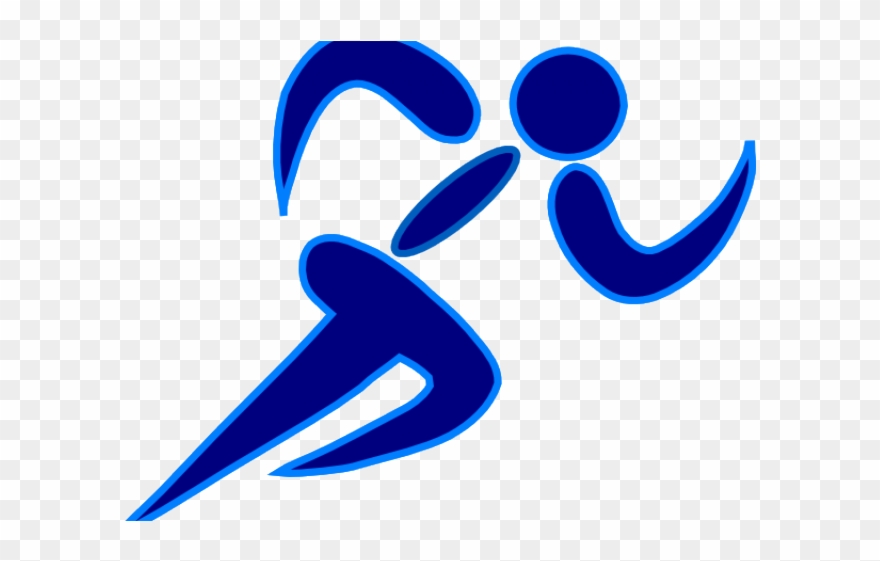 Fitness Clipart Blue - Clipart Runner Silhouette - Png Download