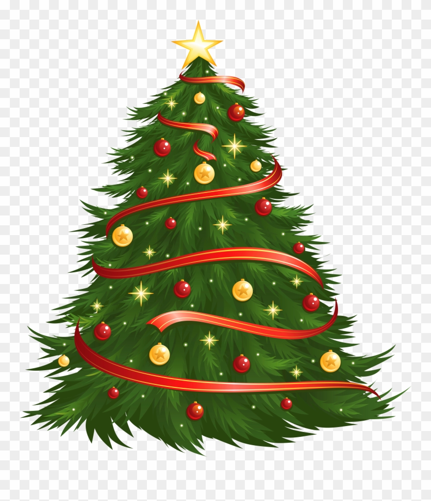 Transparent Christmas Cliparts - Transparent Background Christmas Tree Clipart - Png Download