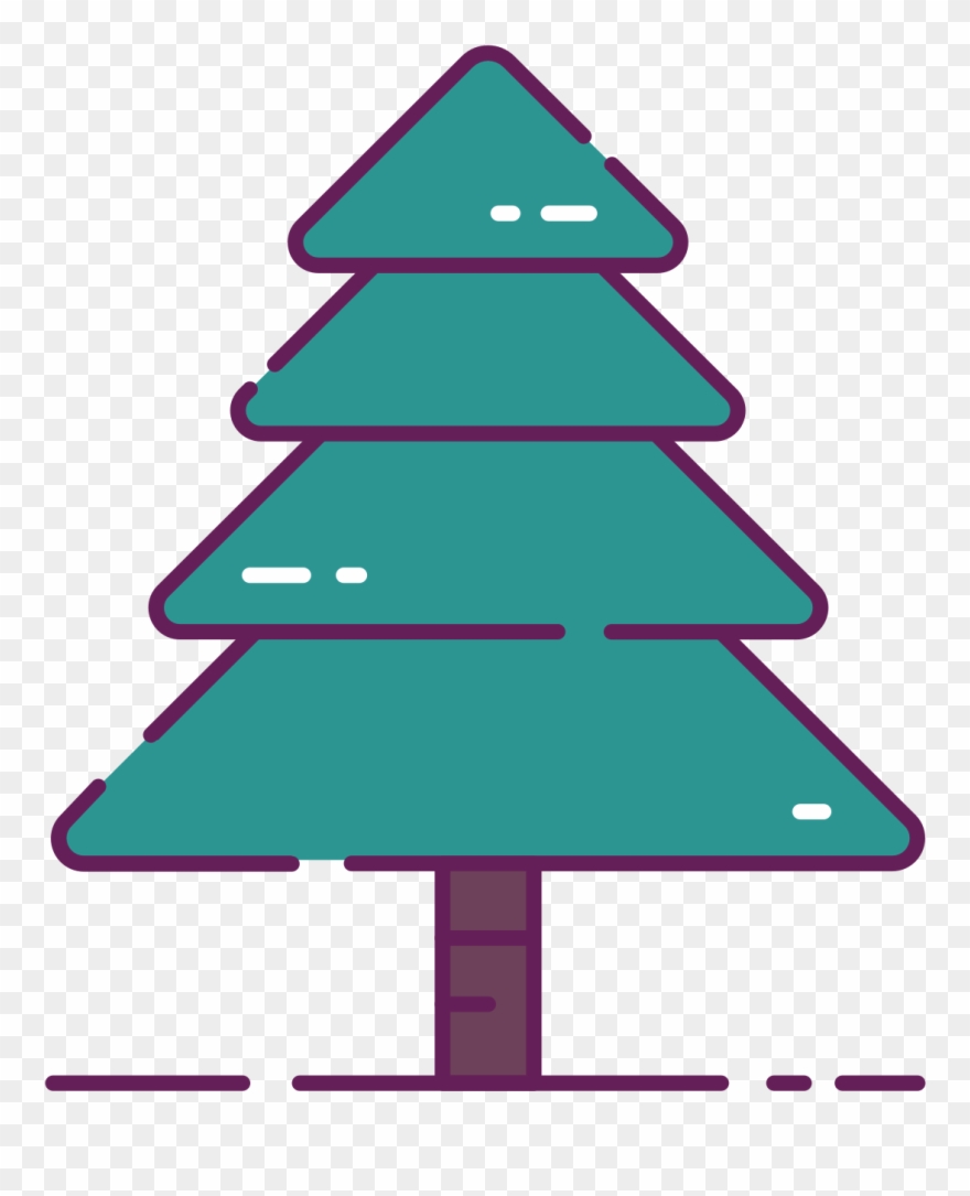 Natural Christmas Tree Clip Art - Christmas Tree Presents Png Transparent Png